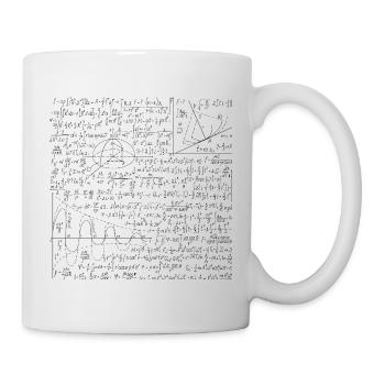 Mathe Formel - Mathe Gleichung Muster Liebhaber Geschenk - Tasse - Weiß - Rechts