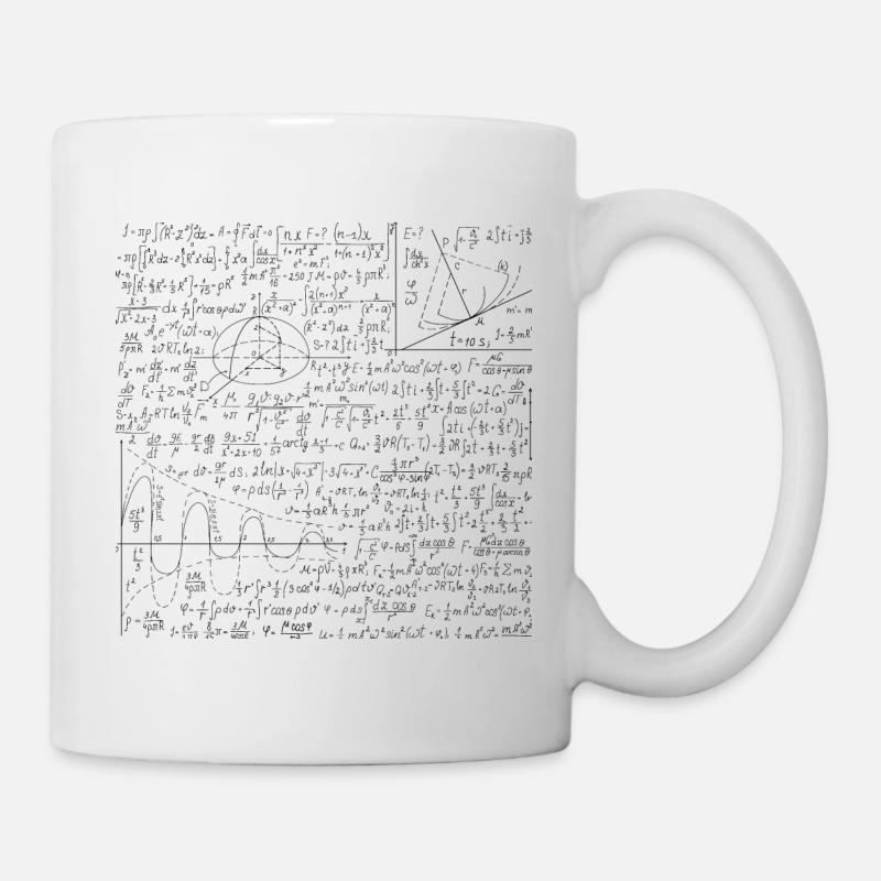 Math Formula - Math Equation Pattern Lover Gift - Mug - white