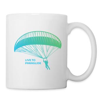 Live to paraglide - paragliding - Mug - white - Right