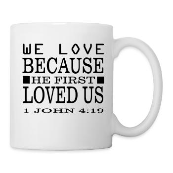 Jesus Christ God Faith - Tasse - Weiß - Rechts