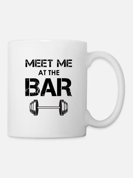 Bodybuilding Fitness Workout Gym Cadeau drôle - Mug blanc - blanc
