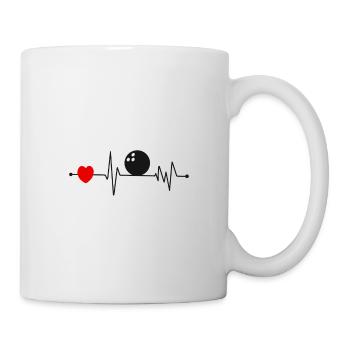 Skittles bowling ekg bowling skittles sport bowler - Mug - white - Right