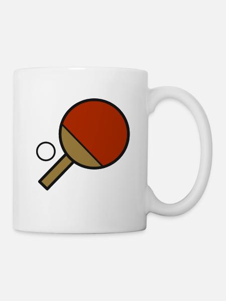 Table tennis table tennis bats table tennis fan - Mug - white