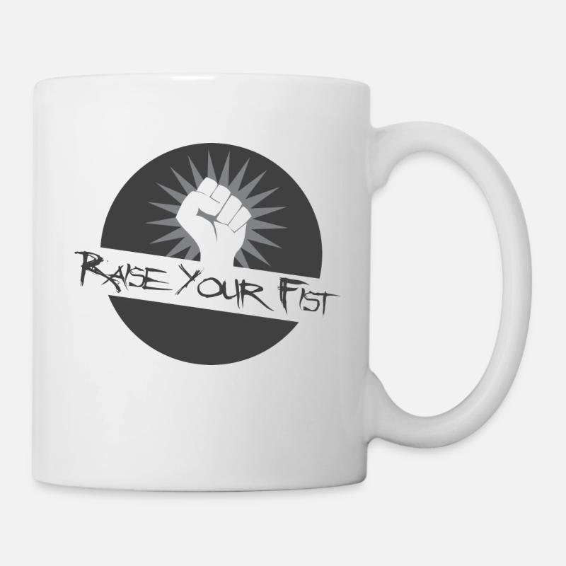 Levez le poing - Mug blanc - blanc