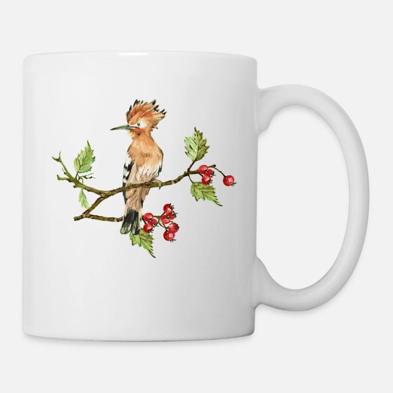 Bunter Vogel - Tasse - Weiß