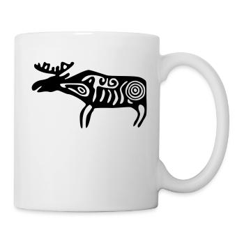 Elch Sámi Samen - Tasse - Weiß - Rechts