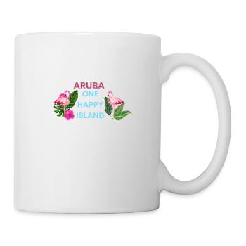 Aruba eine glückliche Insel - Tasse - Weiß - Rechts