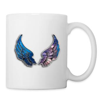 Conception d'ailes de galaxie - Mug blanc - blanc - Droite