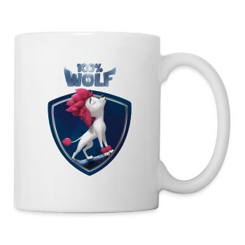 100% Wolf Freddy in der Nacht - Tasse - Weiß - Rechts
