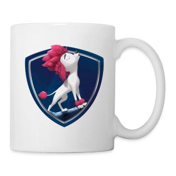100% Wolf Freddy heult Wappen - Tasse - Weiß - Rechts