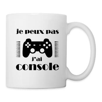 JE PEUX PAS J'AI CONSOLE - Mug blanc - blanc - Droite