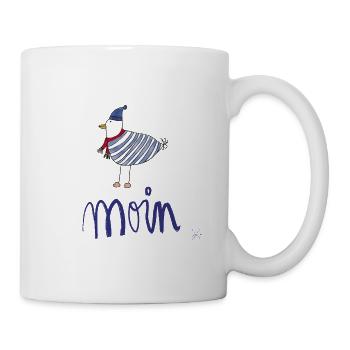 Moin seagull striped shirt - Mug - white - Right