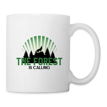 Forest forest hunter adventure gift - Mug - white - Right