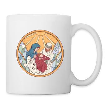 Jesus Geburt Maria und Josef - Tasse - Weiß - Rechts
