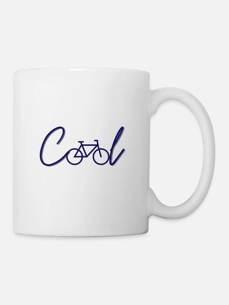 Cadeau de sport cycliste cool tour de vélo - Mug blanc - blanc