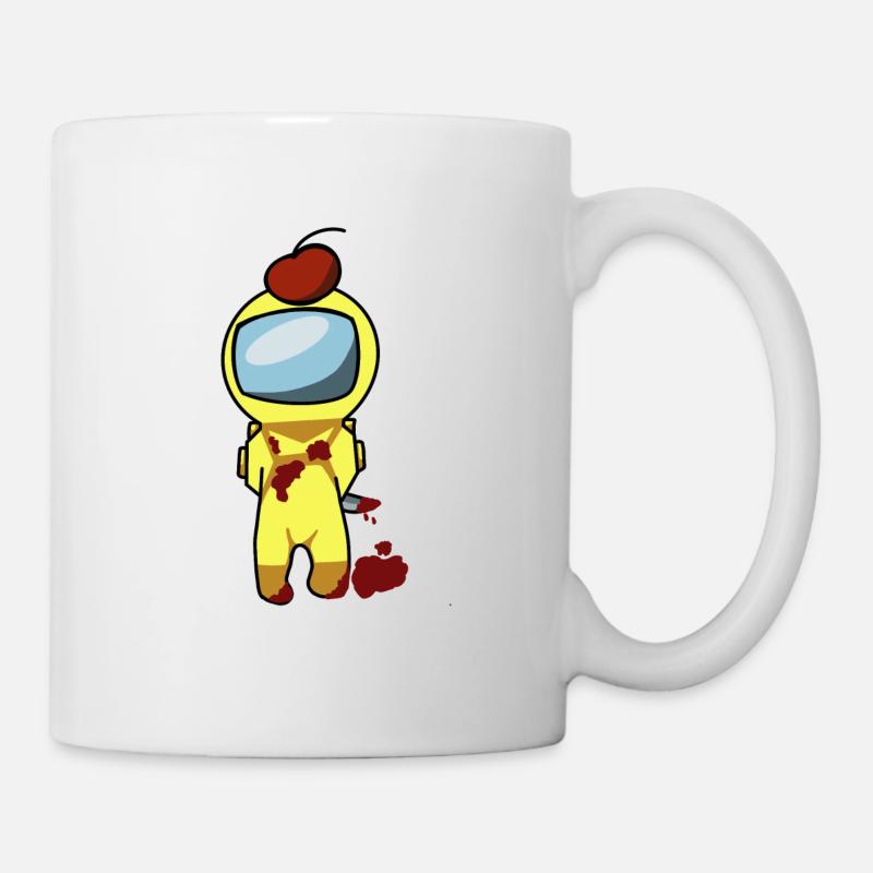 Astronaut with a cherry on his head - Mug - white