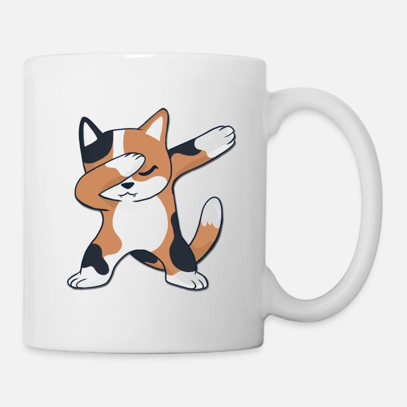 Cat dabbing, cat dab - Mug - white