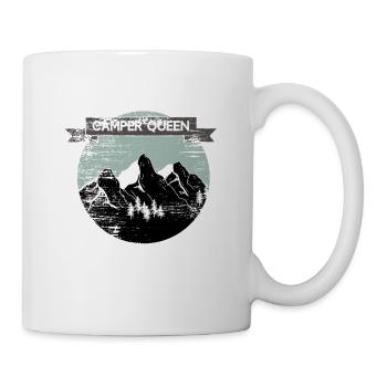 Camper Camping Queen Queen Tents Gift New - Mug - white - Right