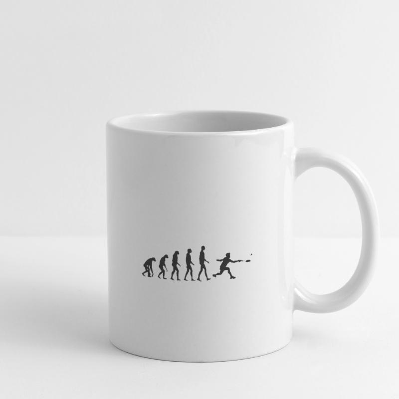 Cadeau d'évolution de badminton d'évolution de volant Mug blanc
