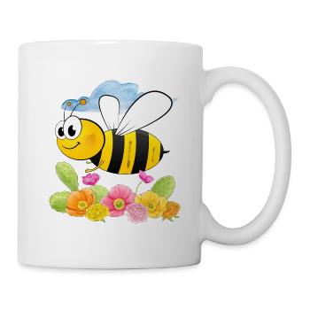 Abeilles abeilles apiculture abeille miel jardin nature - Mug blanc - blanc - Droite