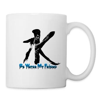 Sei Wasser, mein Freund (Bruce Lee Version + Text) - Tasse - Weiß - Rechts