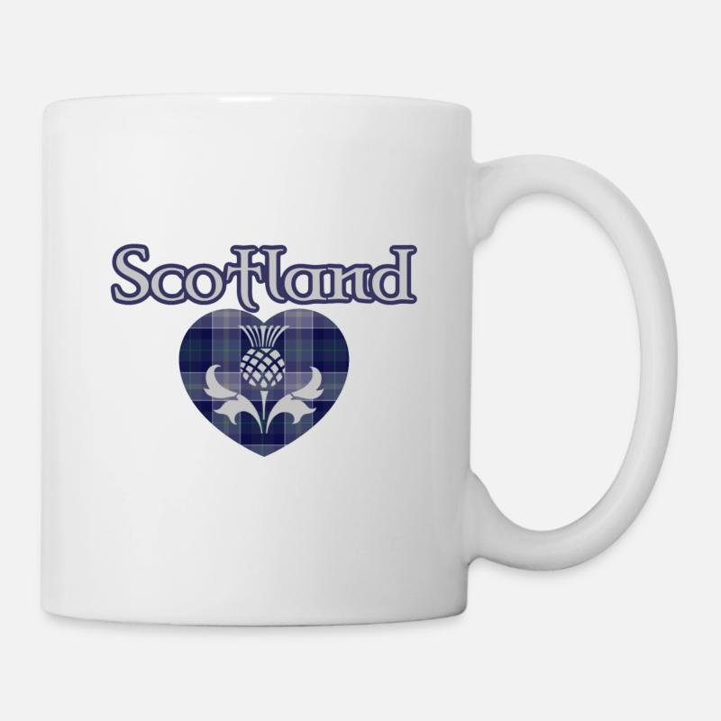 Schottisches Herz - Tasse - Weiß