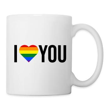Ich liebe dich lgbt - Tasse - Weiß - Rechts