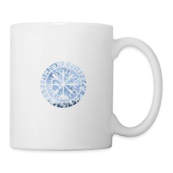 Viking compass Vegvisir mountains Norway - Mug - white - Right