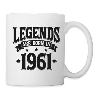 Les légendes sont nées en 1961 cadeau d'anniversaire - Mug blanc - blanc - Droite
