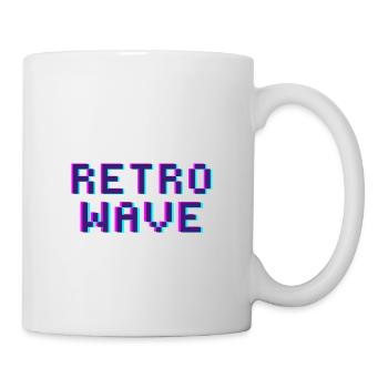 Retro Wave Vintage Funky Style Digital Disco - Mug - white - Right