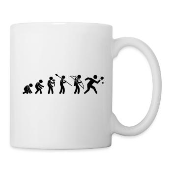 Evolution tennis de table sport ping pong noir - Mug blanc - blanc - Droite