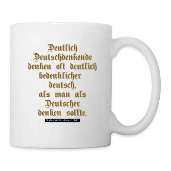 Deutsche Denker - Tasse - Weiß - Rechts