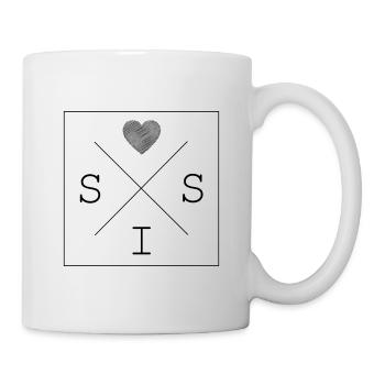 sis schwester love herz geschenkidee partnerlook - Tasse - Weiß - Rechts