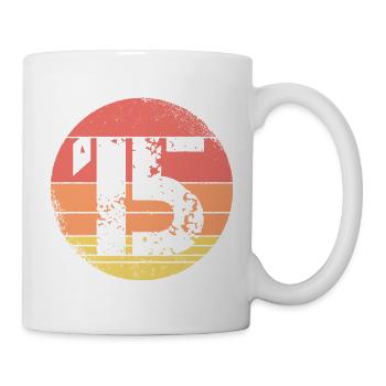 15 jahre 15. Geburtstag Retro Vintage Geschenk - Tasse - Weiß - Rechts