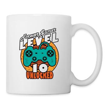Birthday 10 years gamer level 10 - Mug - white - Right