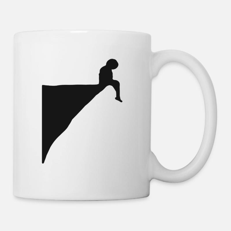 Séparation. Triste chagrin songeur. Seul seul - Mug blanc - blanc