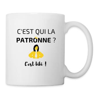 C'est qui la patronne ? - Mug blanc - blanc - Droite