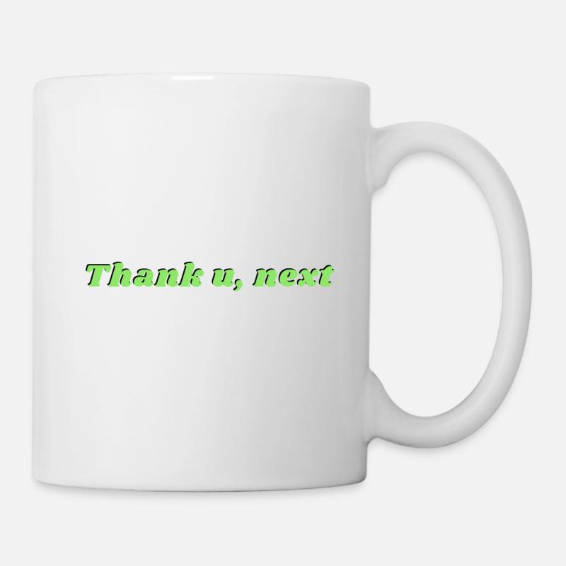 Phrase Danke, nächste Ariana hellgrün - Tasse - Weiß
