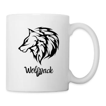 Wolf - Tasse - Weiß - Rechts