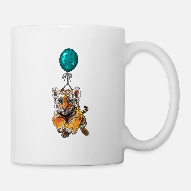 Tiger baby balloon - Mug - white