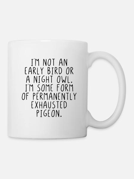 Je ne suis pas an early bird - Mug blanc - blanc