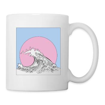 Welle - Tasse - Weiß - Rechts