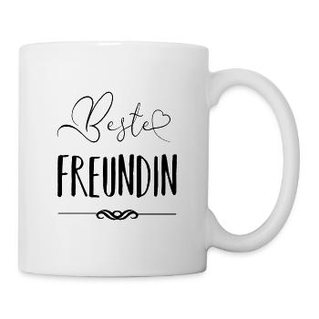 Beste Freundin - Tasse - Weiß - Rechts