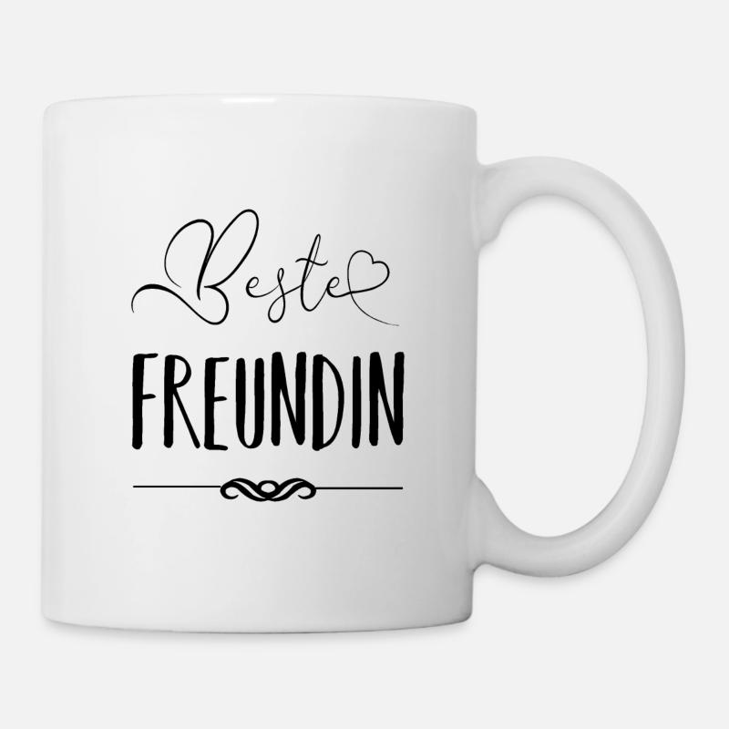 Beste Freundin - Tasse - Weiß
