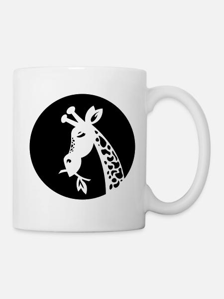 Girafe - girafe - safari - Mug blanc - blanc