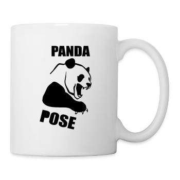 Panda pose evil gift bear animal sayings - Mug - white - Right