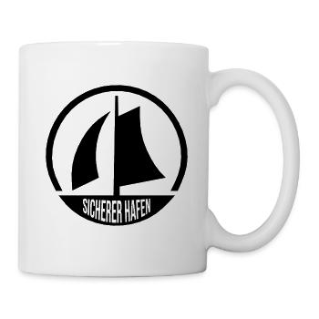 Sicherer Hafen für Flüchtlinge - Tasse - Weiß - Rechts