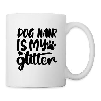 Les poils de chien sont mes paillettes - Mug blanc - blanc - Droite