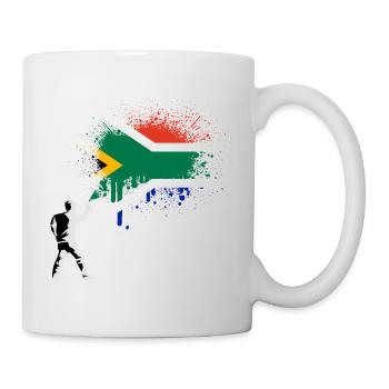 Afrique du Sud drapeau africain Drapeau sud-africain - Mug blanc - blanc - Droite
