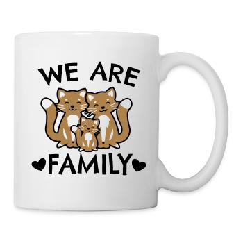 Nous sommes une famille - famille de chats - Mug blanc - blanc - Droite